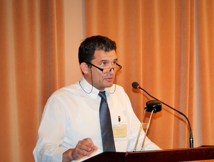Dr Nils Melzer during his speech at the International Institute for Humanitarian Law, Sanremo, 9 September 2016