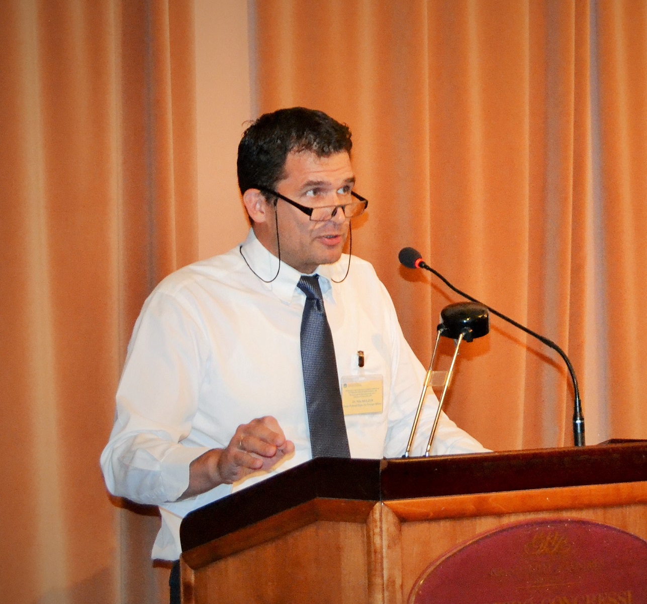 Dr Nils Melzer during his speech at the International Institute for Humanitarian Law, Sanremo, 9 September 2016