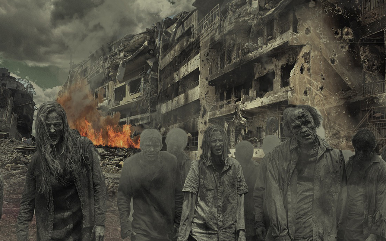 Black magic, zombies and dragons: a tale of IHL in the 21st Century. Image of zombies - the dehumanizing discourse being used to reduce adversaries legal safeguards