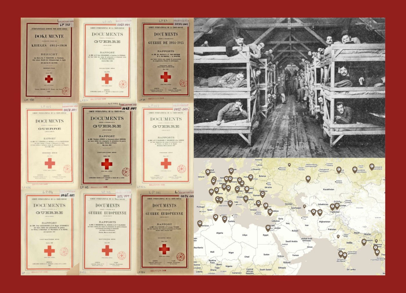 World War 1914-1918 : Reports on the visits of the prisoners of war camps
