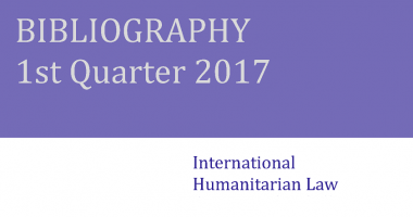 IHL Bibliography – 1st Quarter 2017