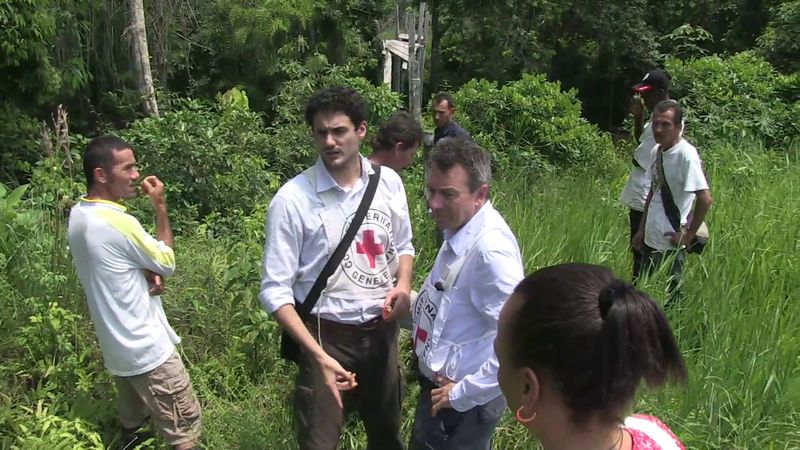 Three presidents in the field: Cornelio Sommaruga; Jakob Kellenberger; Peter Maurer