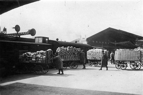 1915, Colis destinés aux prisonniers (CICR/R. Gilli)