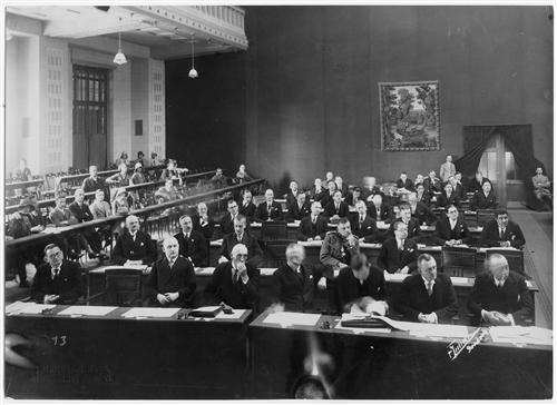 Photograph taken at the Geneva, 1929 Diplomatic Conference