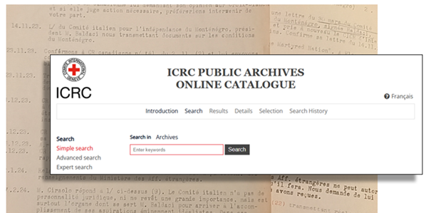 Unveiling the Treasures of the ICRC Historical Archives: New Online Catalogue