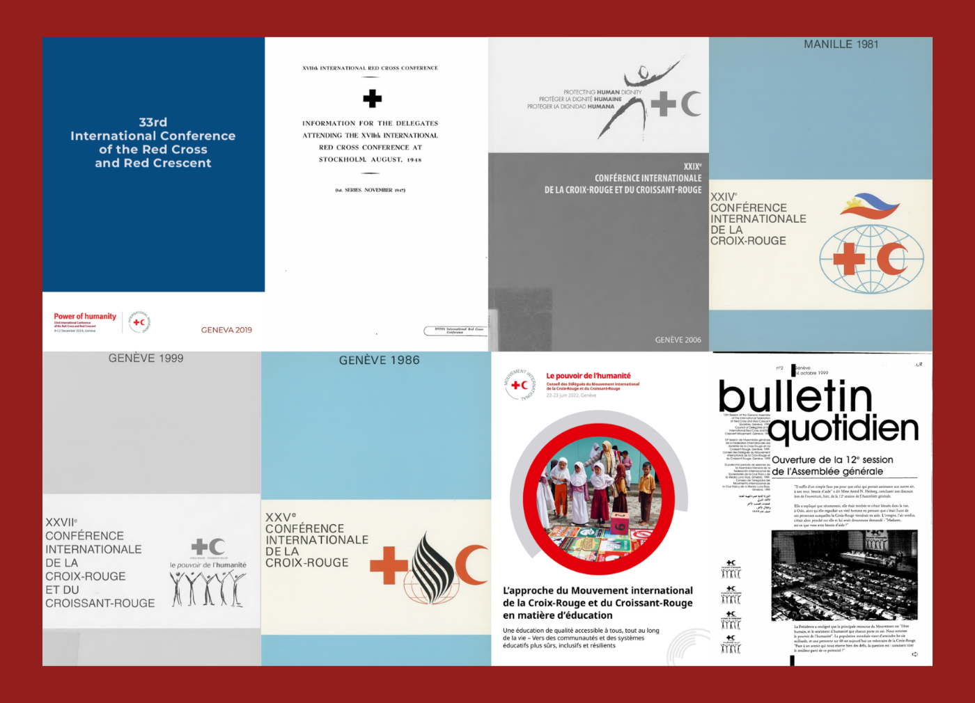 Collection des réunions statutaires de la Croix-Rouge et du Croissant-Rouge