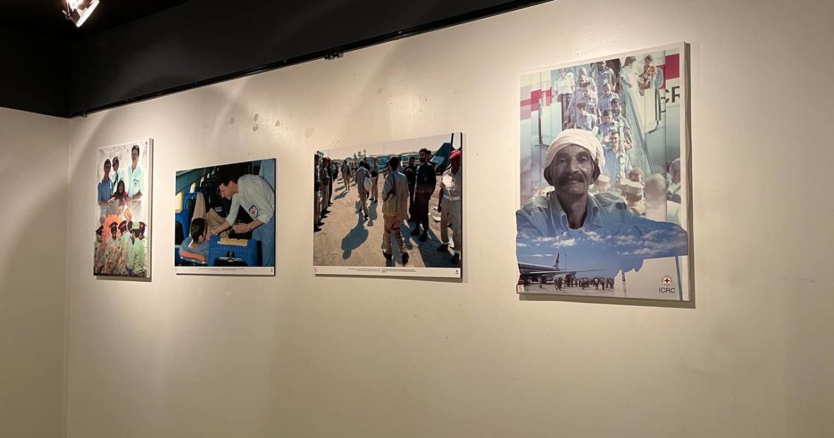 Photo exhibition and Conceptual art “Repatriation flight 2023” focusing on repatriation of prisoners of war on the occasion of Holy Defense week in Iranian Red Crescent Society Peace Gallery-October 2023