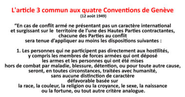 Connaissez-vous la « mini Convention de Genève » ?