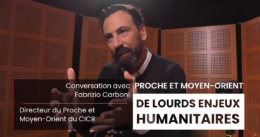 Conversation avec Fabrizio Carboni –  directeur régional du CICR pour le Proche et le Moyen-Orient