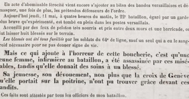 La Commune de Paris : une origine de la mise en oeuvre de l’action et du droit international humanitaires