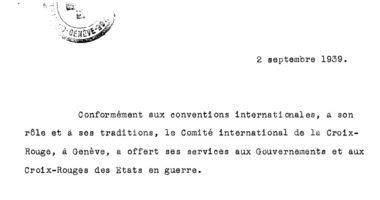 CICR : 80 ans de communiqués de presse consultables en ligne !