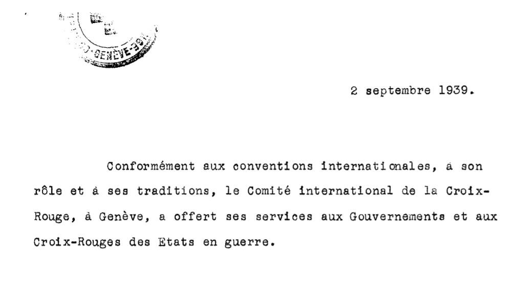 CICR : 80 ans de communiqués de presse consultables en ligne !