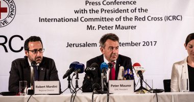 Press conference with ICRC President Mr. Peter Maurer, Jerusalem 7.9.2017