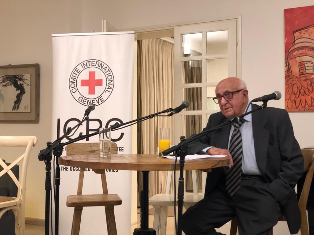 פרופסור תיאודור מירון באירוע לציון 70 שנה לאמנות ג’נבה