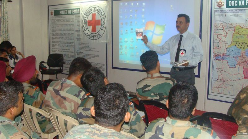 ICRC conducts IHL training for Indian Army officers deployed on UN Peacekeeping Mission to Democratic Republic of Congo