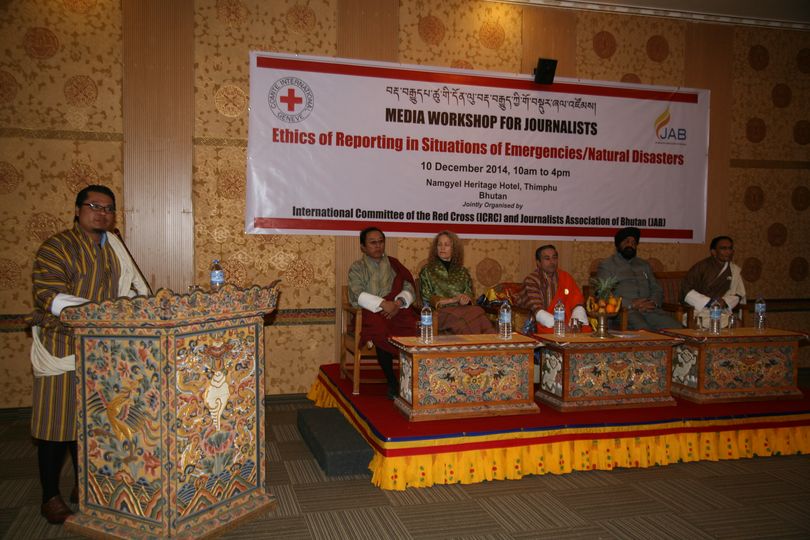 ICRC-Journalists’ Association Bhutan hold media workshop on ethics of reporting in emergencies