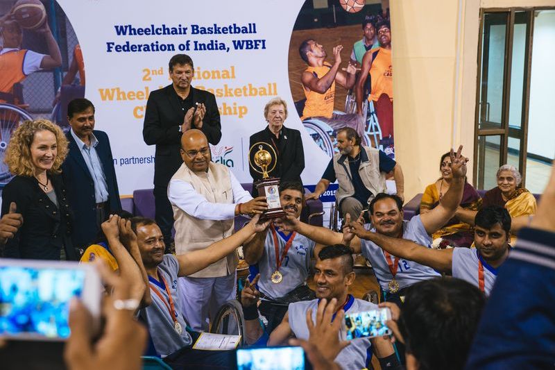 Heads Turn as Wheels Roll at Basketball Championship in Delhi