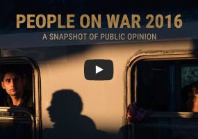 A Snapshot of What People Think about War in 2016