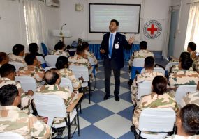 ICRC Briefing to ITBP Troops Embarking on DRC Peacekeeping Mission