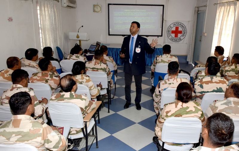 ICRC Briefing to ITBP Troops Embarking on DRC Peacekeeping Mission