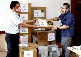 ICRC provides Information and Communication Technology aid to IRCS for a paperless future