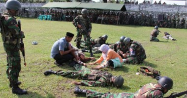 Hukum Humaniter Internasional dan Hukum HAM dalam Perang Disimulasikan di Tasikmalaya