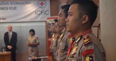 20 Perwira Brimob Sat I Gegana Korbrimob Mengikuti Workshop Bersama ICRC