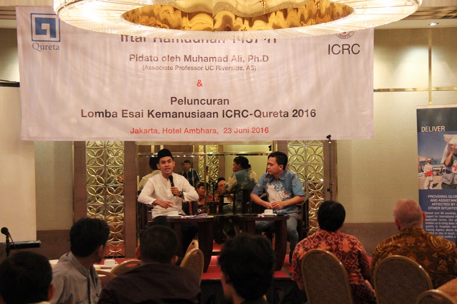 Iftar Ramadan dan Peluncuran Lomba Esai Kemanusiaan kerjasama ICRC dengan Qureta