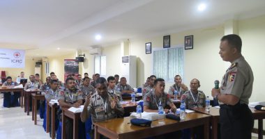 1263 Polisi Indonesia dan 59 Polisi Timor-Leste Mengikuti Sesi Aturan dan Standar Internasional untuk Pemolisian ICRC pada 2016