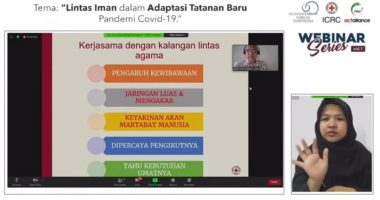 Webinar Lintas Agama ICRC dan HFI:  Iman dan Imun Saling Terhubung, Berkait Berkelindan