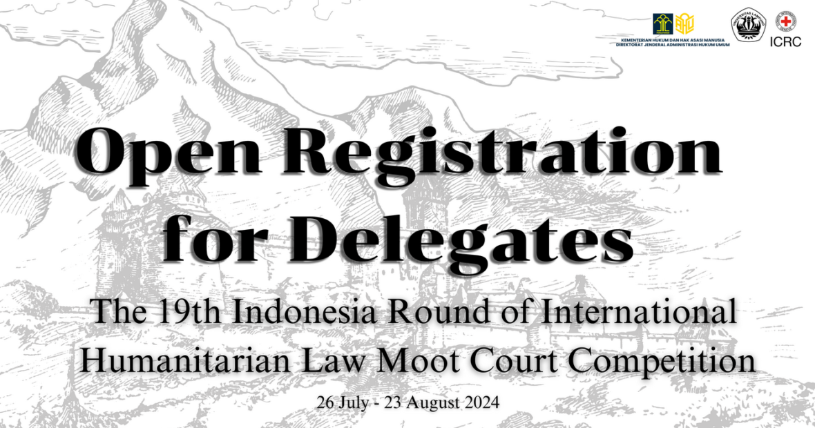 Pendaftaran dibuka untuk The 19th National Round of the International Humanitarian Law Moot Court Competition