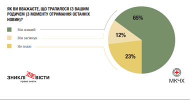 Інфографіка: Оцінка потреб сімей, родичі яких зникли безвісти