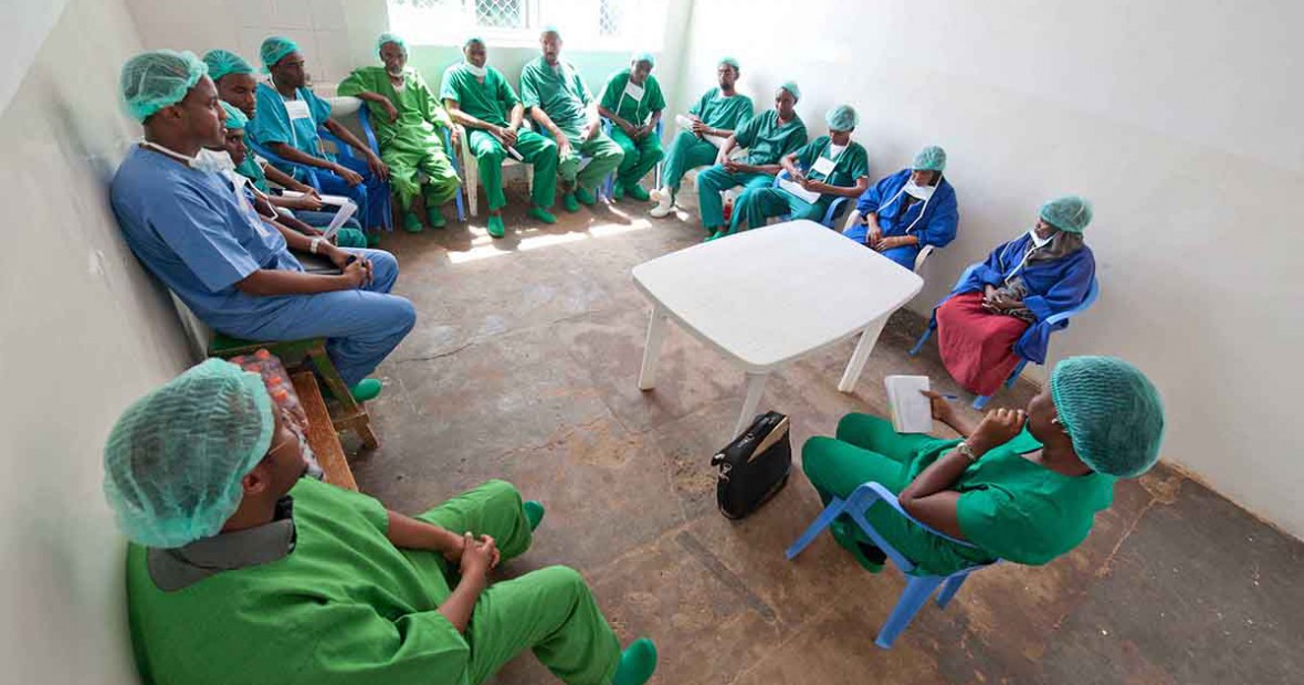 Training hospital staff on theatre best practice