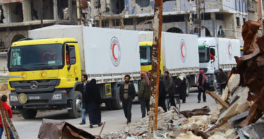 Syrie : un nouveau convoi humanitaire est entré aujourd’hui dans Douma à l’est de Damas