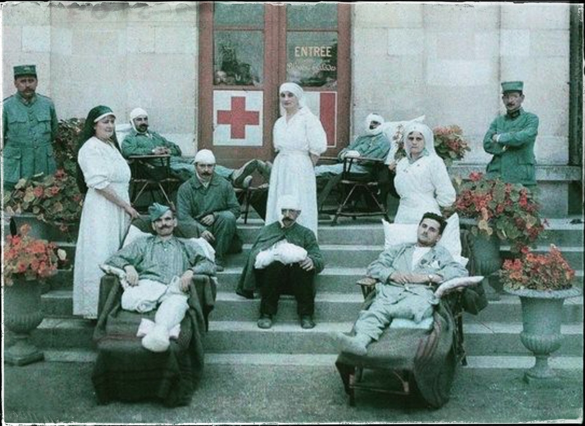 Госпиталь войны 2. Медицинские сестры на первой мировой войне.