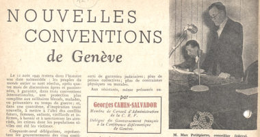 75 ans des Conventions de Genève : le témoignage du représentant de la France à la Conférence diplomatique de 1949
