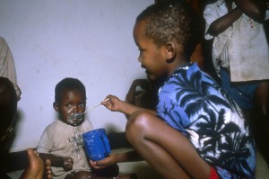 Kigali, June 1994. Thousanda of orphans were taken in by the ICRC