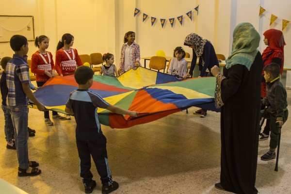 Doaa attends support sessions with other children affected by unexploded remnants. The sessions help them look ahead and have a bright future. According to Doaa's mother, Fadwa, the whole experience has emotionally strained their family.