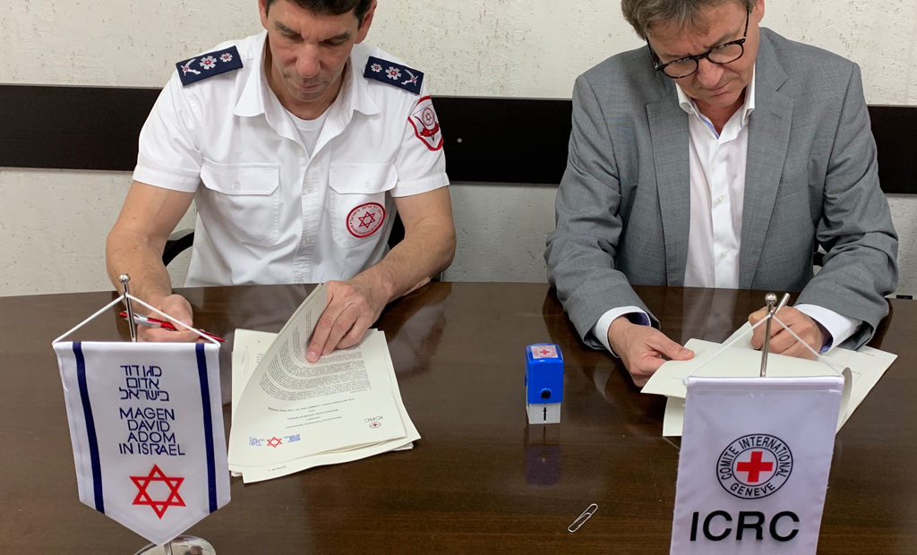 The ICRC and Magen David Adom signed a multi-year partnership agreement