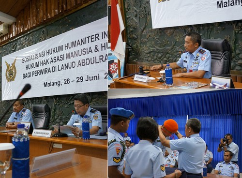 Sosialisasi Hukum Humaniter Internasional, Hukum Ham dan Hukum Udara di Lingkungan TNI AU