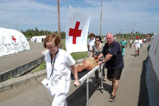 Tim dokter ICRC di Rumah Sakit lapangan. ©ICRC