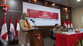 Aturan dan Standar Internasional Pemolisian dibahas dalam lokakarya bersama  ICRC dengan Hubinter dan Lemdiklat POLRI di Kupang, NTT