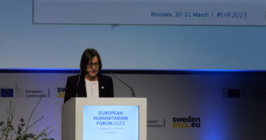 President Spoljaric addresses the European Humanitrian Forum