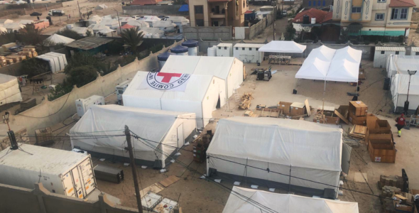 کمیته بین‌المللی صلیب سرخ بیمارستان صحرایی جدید 60 تختخوابی را در غزه افتتاح می‌کند
