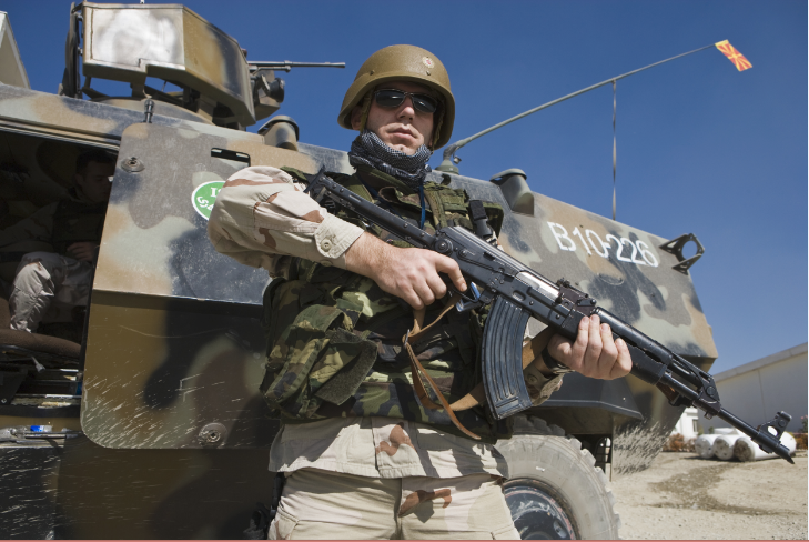 Kabul, Afghanistan. Military Training Centre, 2007. A member of the ...