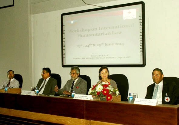 ICRC, KDU Sri Lanka hold 3-day workshop on IHL in Colombo