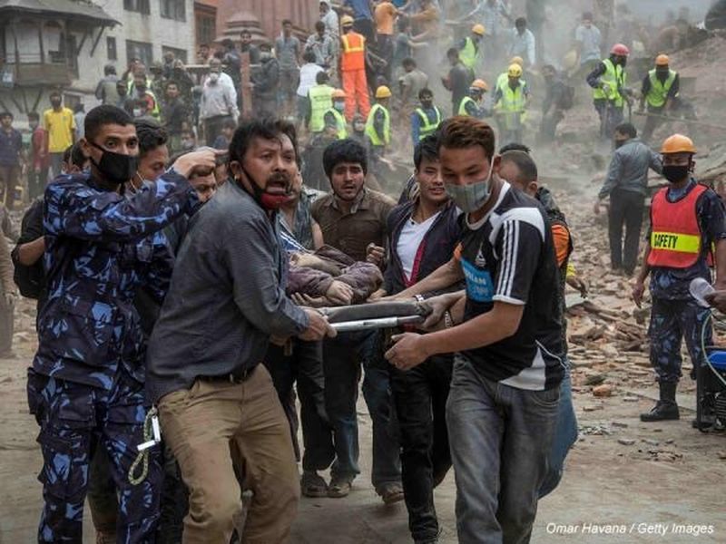 Red Cross Relief Supplies being Flown to Kathmandu