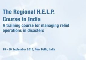 Enrol for the H.E.L.P. Course — A Training to Manage Relief Operations during Health Emergencies