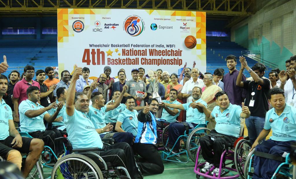 व्हीलचेयर बास्केटबॉल को प्रोत्साहित किया वीरेंद्र सेहवाग ने — तमिलनाडु और महाराष्ट्र रही विजेता टीमें