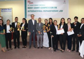Kathmandu School of Law wins the IHL moot court competition in Nepal